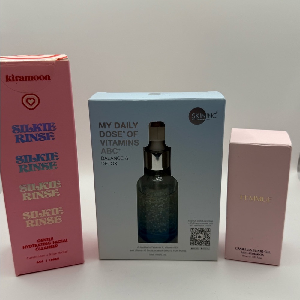 Luxury Skincare Trio – Kiramoon, Skin Inc, Femmue – Sealed